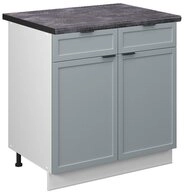 Vicco Unterschrank Fame-Line, Hellblau-grau/Wei&szlig;, 80 cm, AP Anthrazit (1-St)