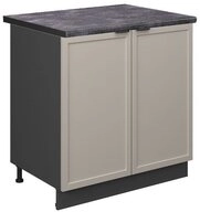 Vicco Unterschrank Fame-Line, GrauBeige/Anthrazit, 80 cm, AP Anthrazit (1-St)