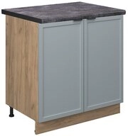 Vicco Unterschrank Fame-Line, Hellblau-grau/Goldkraft Eiche, 80 cm, AP Anthrazit