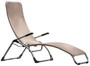 Fiam Gartenliege Samba aus Aluminium, Taupe, Sitz- und Liegeposition