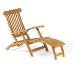 SonnenPartner Gartenlounge-Sessel Sonnenpartner Liegestuhl Manhattan Teakholz natur