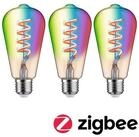 Paulmann LED-Leuchtmittel Smart Filament 3er-Pack ST64 470lm 2200K-6500K gold 230V, 1