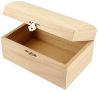 creativ company Holzkiste Schatzkiste aus Holz