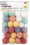 Folia Pompon folia Pompons Pastell aus Wolle &Oslash;3cm 24 St&uuml;ck