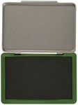 Q-Connect Q-Connect&reg; KF25210 Metall-Stempelkissen Gr&ouml;&szlig;e 2 - gr&uuml;n Stempelkissen