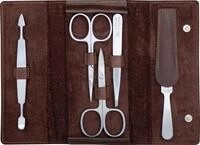 ERBE Manik&uuml;re-Etui Tuscany, 5 tlg., Antik-Lederetui mit Zippverschluss,...