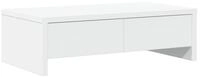vidaXL Monitorst&auml;nder Monitorst&auml;nder mit Schubladen Wei&szlig; 50x27x15 cm Holzwerkstoff