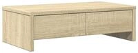 vidaXL Monitorst&auml;nder Monitorst&auml;nder mit Schubladen Sonoma-Eiche 50x27x15 cm