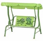 Siena Garden Doppelschaukel Froggy Kinderschaukel Gestell Stahl gr&uuml;n, Fl&auml;che...