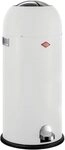 WESCO M&uuml;lleimer Abfallsammler Kickmaster Maxi 40 l wei&szlig; matt Edelstahl Klappe