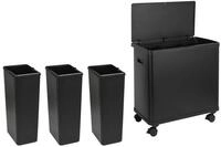 SVITA M&uuml;lltrennsystem SR2X30, Sensorm&uuml;lleimer, 2 Innenf&auml;cher, 60L, Stahl
