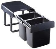 EKOTECH Einbaum&uuml;lleimer Ekotech Abfallsammler EKKO20 Einbau M&uuml;llsystem 2x16...