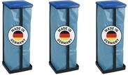 ALPFA M&uuml;llsackst&auml;nder 3er Set 120 Liter Abfallsammler Gelber Sack St&auml;nder