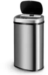 Juskys M&uuml;lleimer, 60 L, rostfrei, intelligenter Sensor, batteriebetrieben,