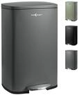MAXCRAFT Biom&uuml;lleimer M&uuml;lleimer / Treteimer - 50 Liter mit Soft Close Deckel in