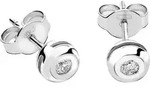 CHRIST Paar Ohrstecker CHRIST Damen-Ohrstecker 375er Wei&szlig;gold 2 Diamant