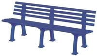 Blome Gartenbank, Juist 4-Sitzer L&auml;nge