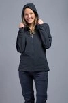 TATONKA&reg; Softshelljacke Cesi Hooded (winddicht, atmungsaktiv) dunkelblau Damen
