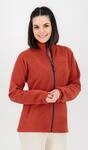 Fleecejacke DEPROC ACTIVE "WAWA BAY", Damen, Gr. 36 (S), rot (chilli), Fleece, 100%