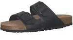 Tamaris Pantolette Sommerschuh, Schlappen mit gepolstertem Fu&szlig;bett schwarz 37 EU