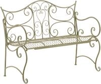 CLP Gartenbank 2-Sitzer Eisenbank Tara, romantische Metallbank