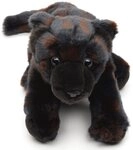 Uni-Toys Kuscheltier Schwarzer Panther, sitzend - 25 m (L&auml;nge) - Pl&uuml;schtier, zu 100