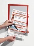 DURABLE F&auml;chermappe Magnetrahmen Duraframe selbstklebend A4 rot