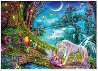 Schmidt Spiele Puzzle Wo Sich Einhorn Und Elfe Gute Nacht Sagen (1000 Teile),
