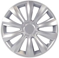 Cartrend Radkappe Cartrend Radzierblende Delta 38 cm (15 Zoll) silberfarben