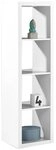 Raumteilerregal STYLE, Wei&szlig;, B 41 x H 147 x T 38 cm, 4 offene F&auml;cher, 4 Etagen