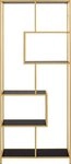 ACTONA GROUP B&uuml;cherregal, Metallgestell, modernes Design, 5 Einlegeb&ouml;den,
