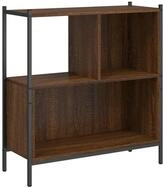 vidaXL B&uuml;cherregal, Buchregal Braun Eichen-Optik 72x28x77,5 cm Holzwerkstoff