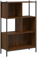 vidaXL B&uuml;cherregal, Buchregal Braun Eichen-Optik 72x28x109 cm Holzwerkstoff