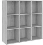 vidaXL B&uuml;cherregal NA B&uuml;cherregal Grau Sonoma 98x30x98 cm