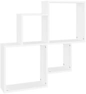 vidaXL Regal W&uuml;rfelregal Wei&szlig; 80x15x78,5 cm Holzwerkstoff, 1-tlg.