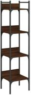 vidaXL B&uuml;cherregal B&uuml;cherregal 4 B&ouml;den Braun Eichen-Optik 35x30x138,5 cm,...