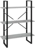 vidaXL B&uuml;cherregal NA B&uuml;cherregal Grau Sonoma 100x30x105 cm Spanplatte
