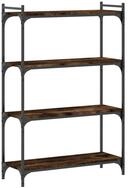 vidaXL B&uuml;cherregal NA B&uuml;cherregal 4 B&ouml;den R&auml;uchereiche 80x30x120 cm...