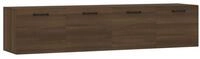 vidaXL H&auml;ngeschrank Wandschr&auml;nke 2Stk Braun Eichen-Optik 60x36,5x35cm Holzwerkstoff