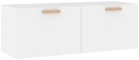 vidaXL H&auml;ngeschrank Wandschrank Wei&szlig; 100x36,5x35 cm Holzwerkstoff (1-St)