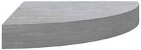vidaXL Wandregal, Eck-Schweberegal Betongrau 35x35x3,8 cm MDF