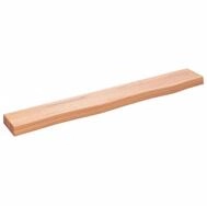 vidaXL Regal Wandregal Hellbraun 80x10x4 cm Massivholz Eiche Behandelt, 1-tlg.
