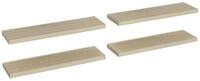 vidaXL Wandregal, Schwebende Wandregale 4 Stk. Eichefarben 90x23,5x3,8 cm MDF