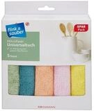 flink & sauber Mikrofasertuch (5-tlg., Mikrofaser-Universaltuch)