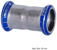 GEBERIT Wasserrohr Geberit Mapress Edelstahl Muffe 22 mm