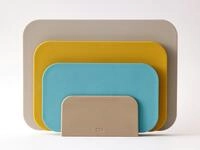 ROSTI Schneidebrett Choptima Schneidebrett beach Set3, Kunststoff, (Schneidebretter)