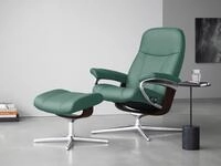 Stressless&reg; Relaxsessel Consul, mit Cross Base, Gr&ouml;&szlig;e S, M & L, Holzakzent Braun