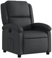 vidaXL Sessel Relaxsessel Schwarz Echtleder (1-St)