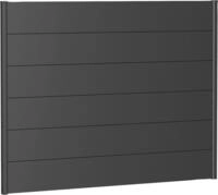 Biohort Sichtschutzelement, 6 Metall-Paneele und 2 F&uuml;hrungsschienen, LxH:...