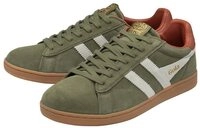 Gola Equipe II Suede-Leder 2025 khakigr&uuml;n/weiss/rostrot Herren Sneaker 42 EU